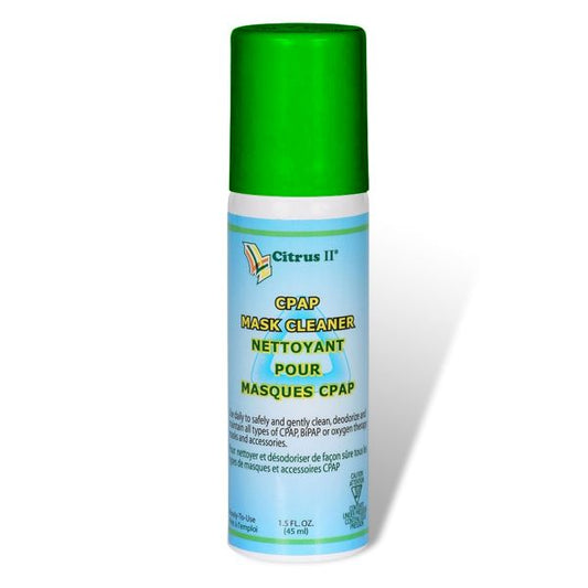 Citrus II CPAP Mask & Tubing Spray Cleaner - 1.5 Ounce Travel Size Non-Aerosol Can Medsolutely