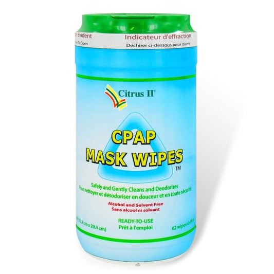 Citrus II CPAP Mask & Tube Cleaning Wipes - 62 Pack Medsolutely