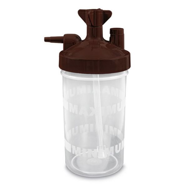 Salter's Brown Lid 7100-0 Bubble Humidifier Bottle with 3 PSI Safety Valve for Various Oxygen Concentrators Salter Labs