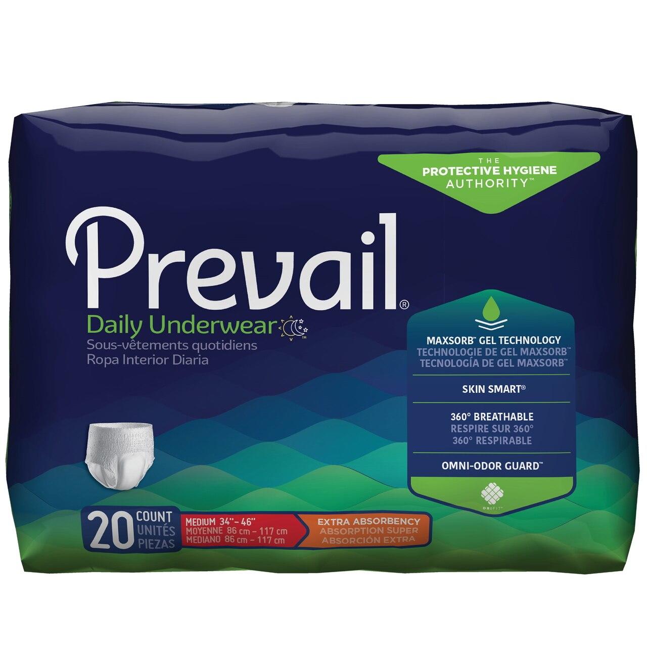 Prevail Daily Underwear, Extra Absorbency Medsolutely