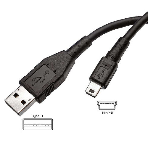 Somnetic USB 2.0 Standard Cord - Type-A Male to Mini, Type-B Male-27329 Somnetics