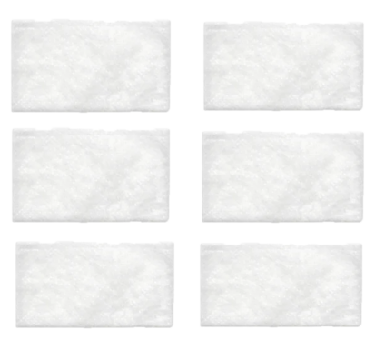 6 Pack - Disposable White Fine Filters for Pegasus & Viasys Orion GENERIC