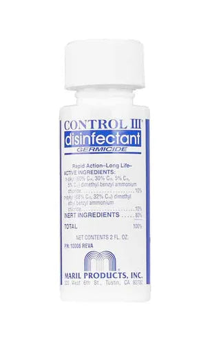 2 Oz Concentrate - Travel Sized Control III Disinfectant CPAP Cleaning Solution MARIL PRODUCTS