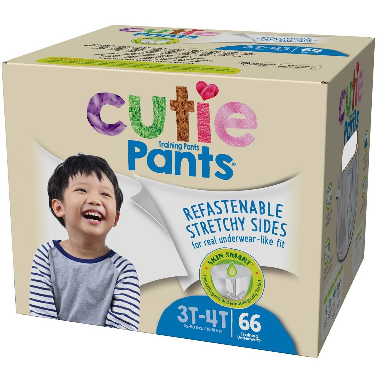 Cutie Training Pants, Boys, 3T/4T Medsolutely