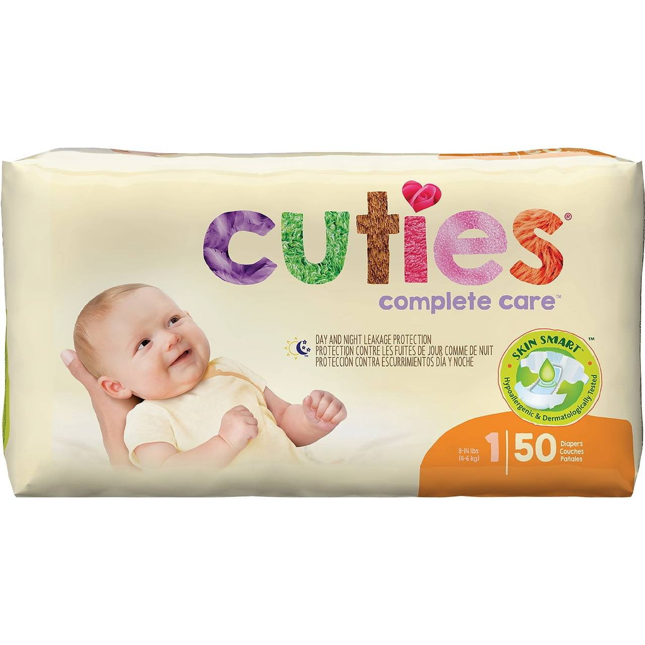 Cuties Complete Care Baby Diapers, Size 2 Medsolutely