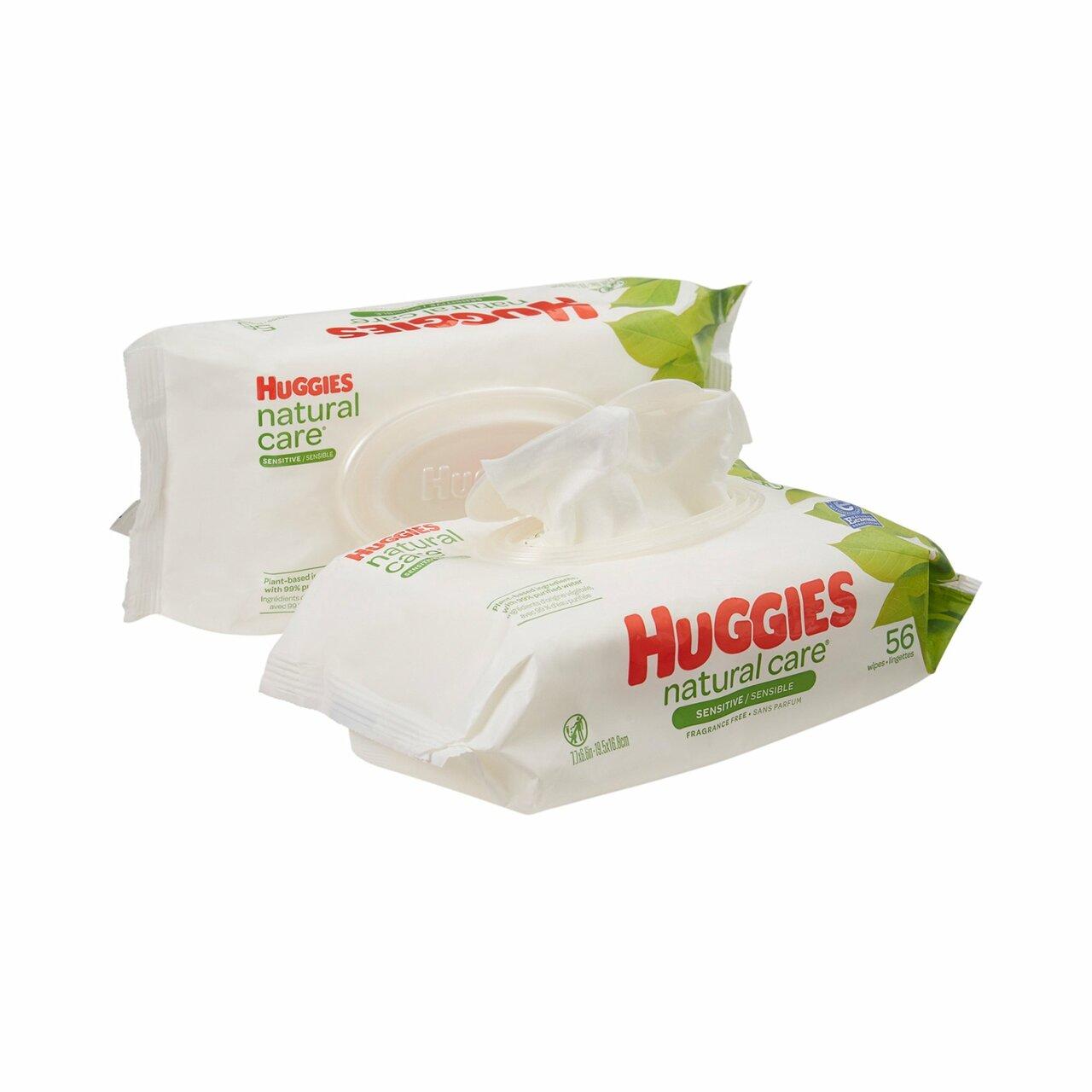 Huggies Natural Care Fragrance-Free Alcohol-Free Baby Wipes Medsolutely