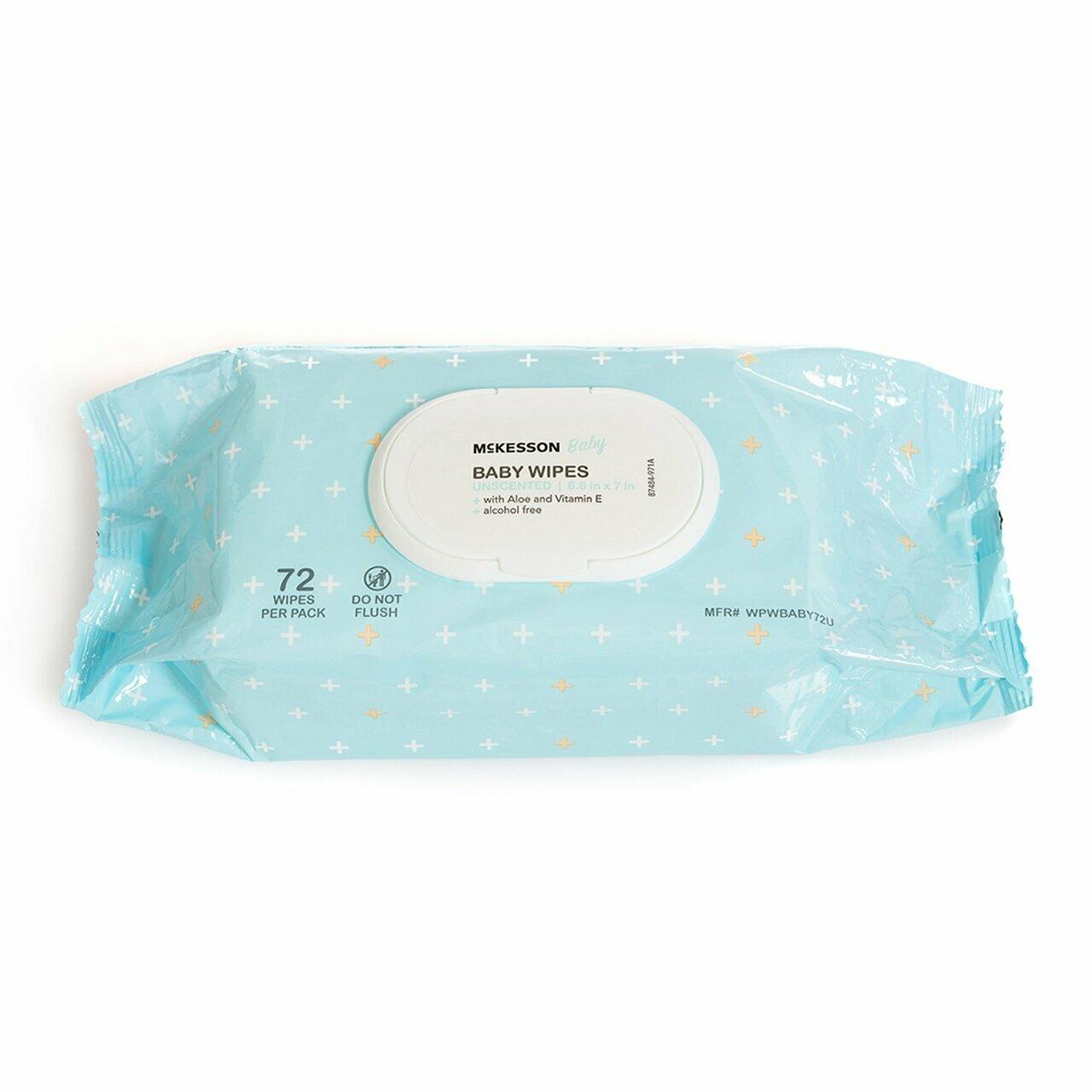 McKesson Baby Wipes, Unscented Medsolutely