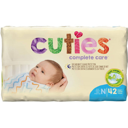 Cuties Complete Care Baby Diapers, Newborn Medsolutely