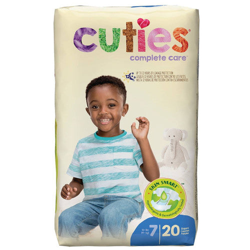 Cuties Complete Care Baby Diapers, Size 7 Medsolutely